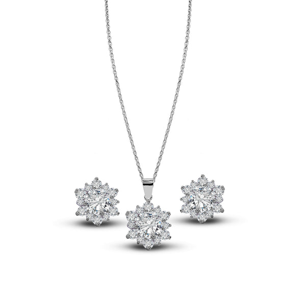 Moissanite Diamond Pendant Set - MDP026