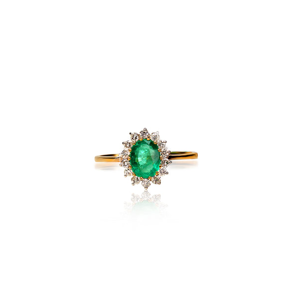 Classic Emerald with Diamonds