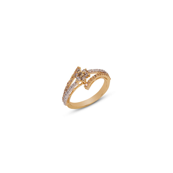Two-Tone Twisted Ring