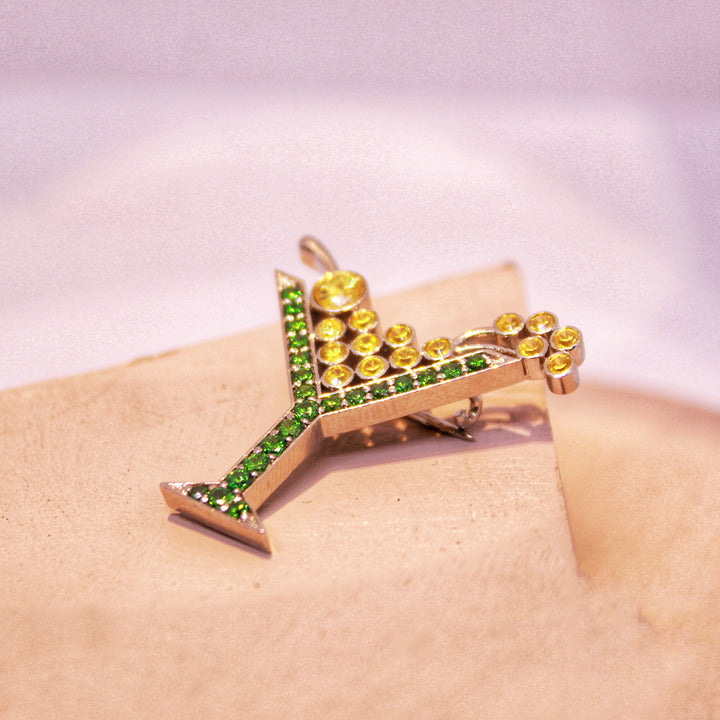 Brooch with Colored Stones (6277408489655)
