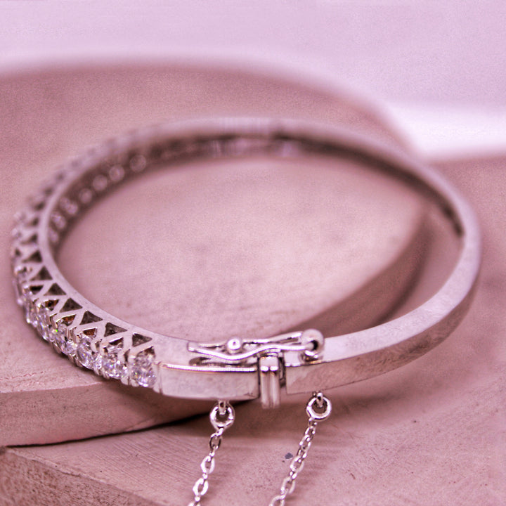 Modern Bangle with Cubic Zircons (6279403012279)