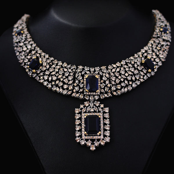 Necklace Set in Blue Onyx (6601022767287)