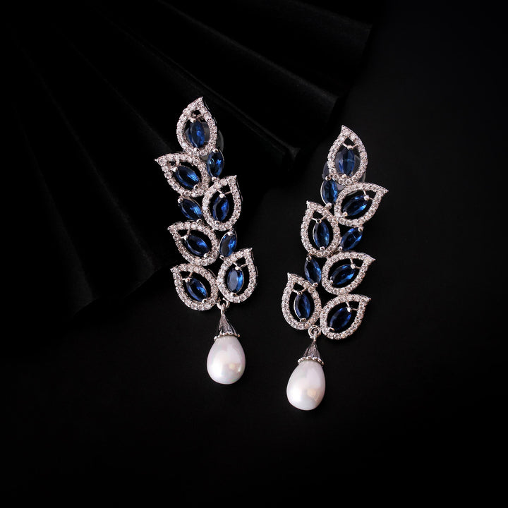 Earrings in blue onyx (6239997984951)