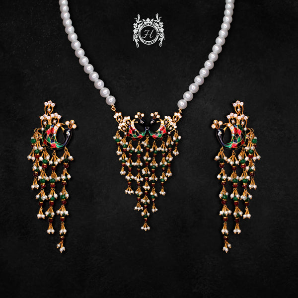 Peacock Mala Set