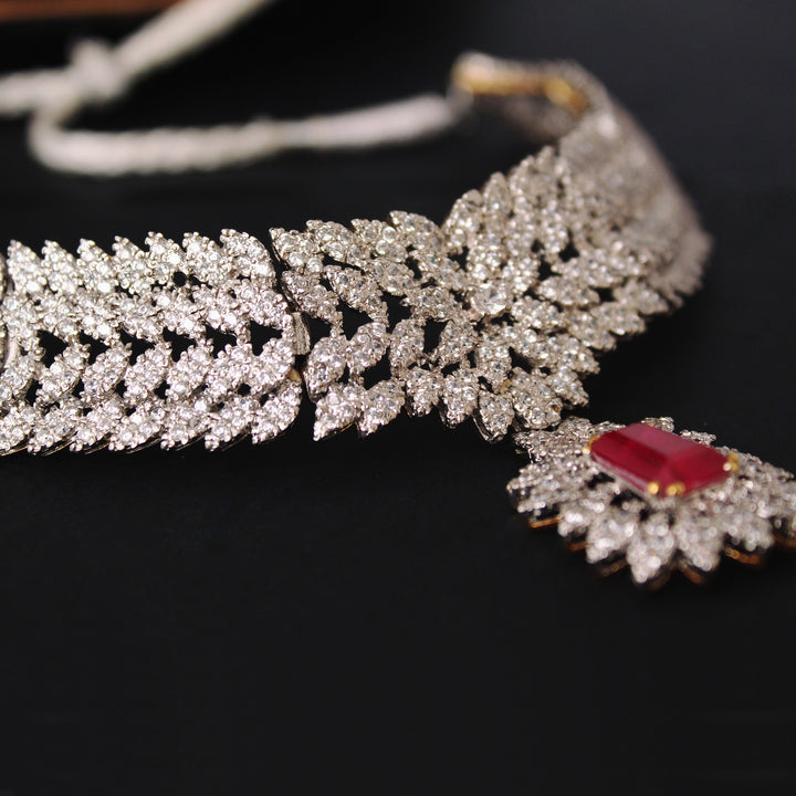 Necklace with Chetum and Zircons (6239990808759)