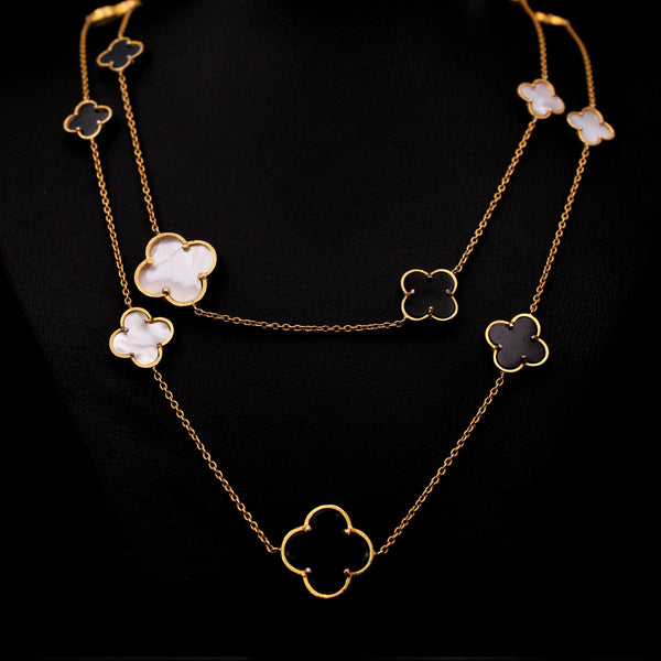 Van Cleef Mala with Mother of Pearl and Black Onyx (7484504932586)
