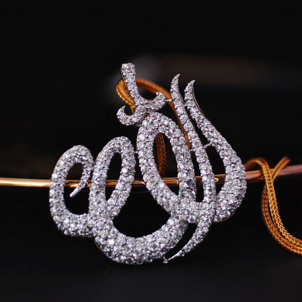 Allah Name Pendant with Cubic Zircons (6239992873143)