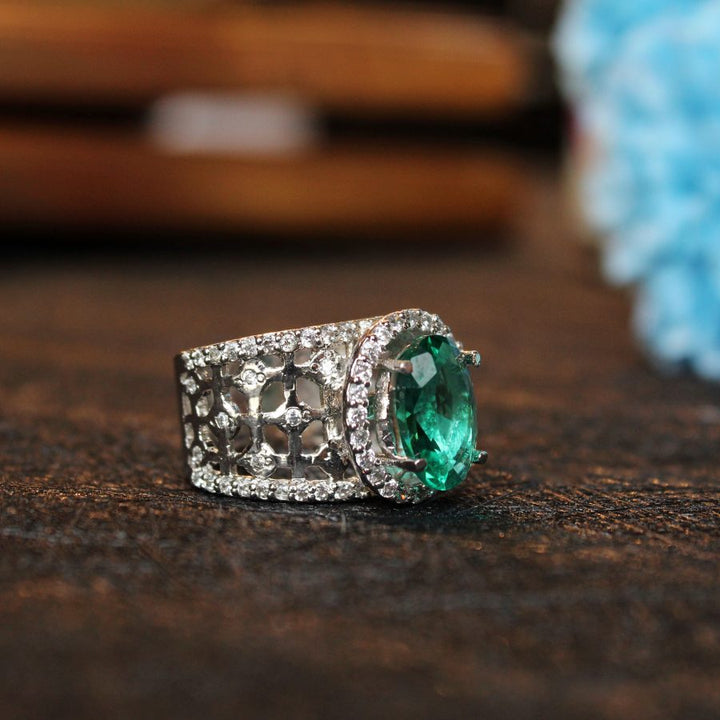 Ring with Green Onyx (6240016990391)