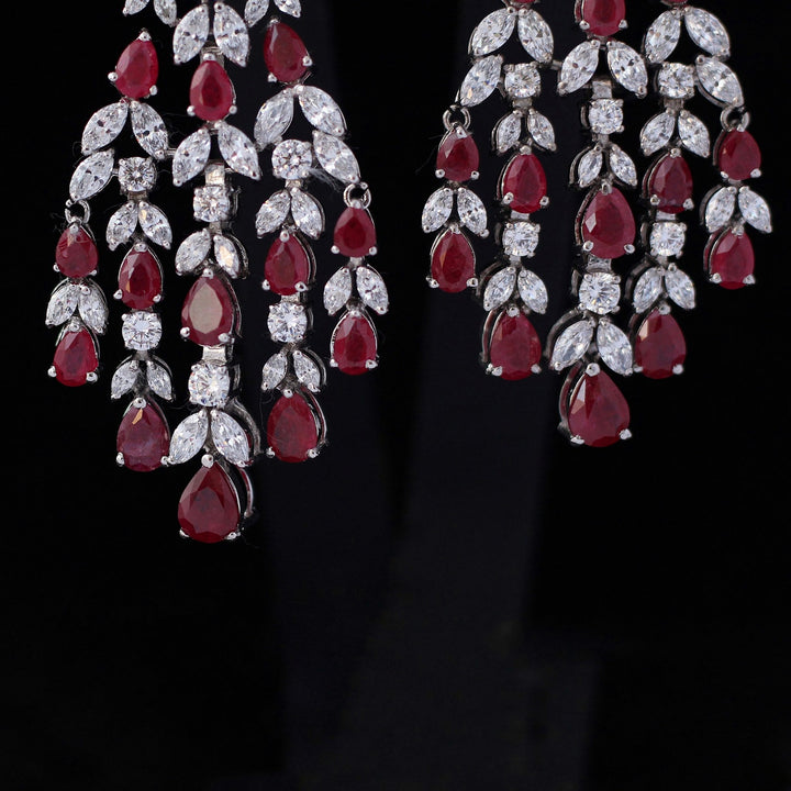 Earrings with Chetum and Cubic Zircons (6239994446007)