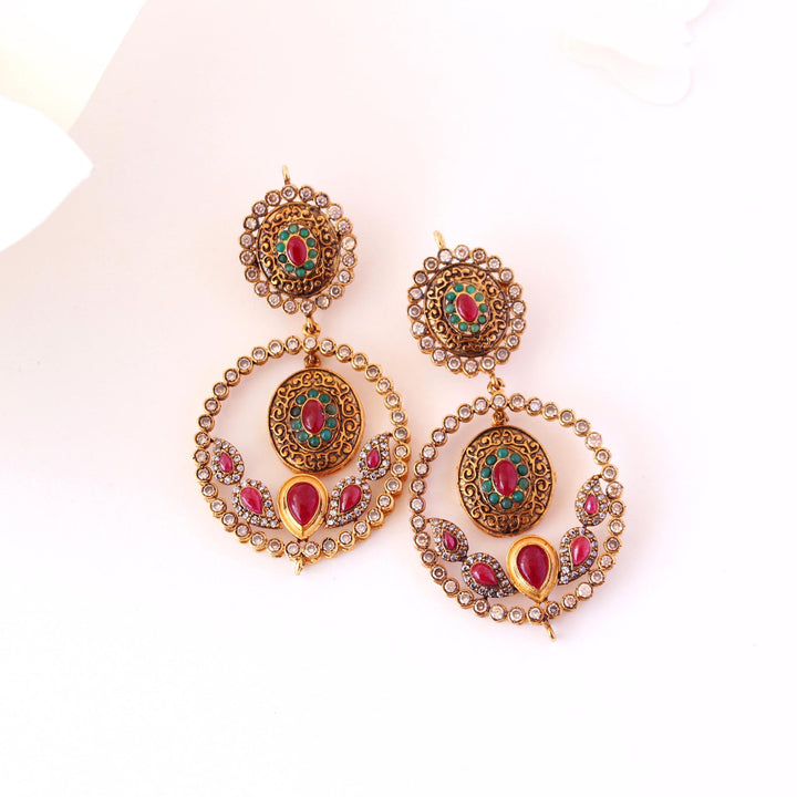 Chandbali style earrings (6239997034679)