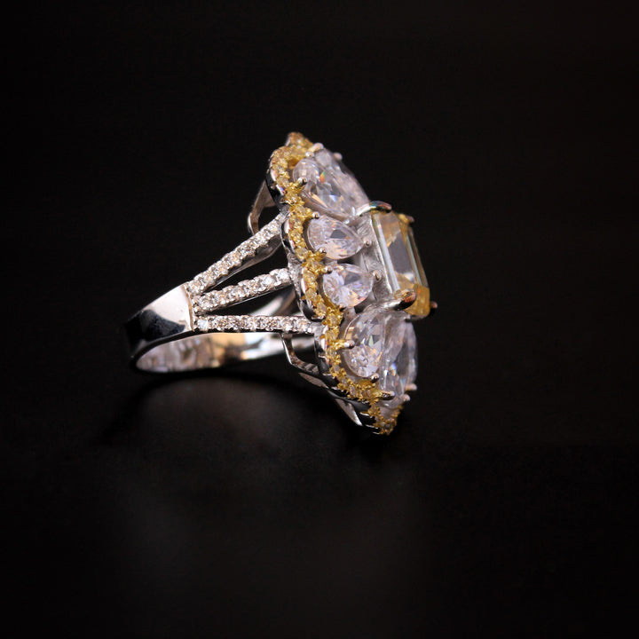 Ring with Zircons (6240019480759)