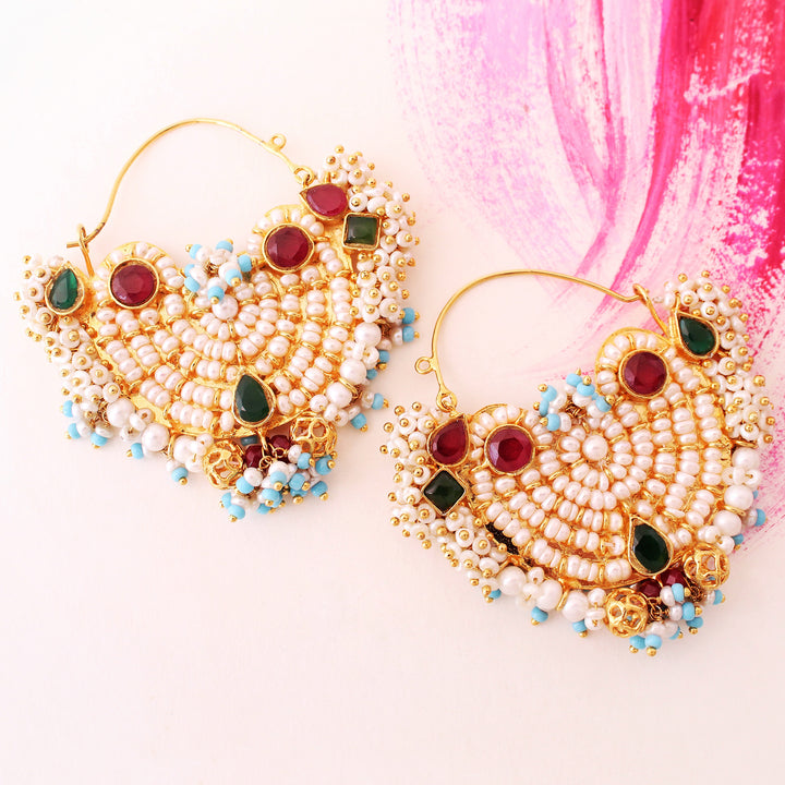 Earrings in Multi Color Stones (6240004931767)
