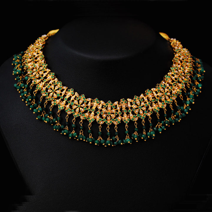 Necklace in Jade and Pearls (6240001884343)
