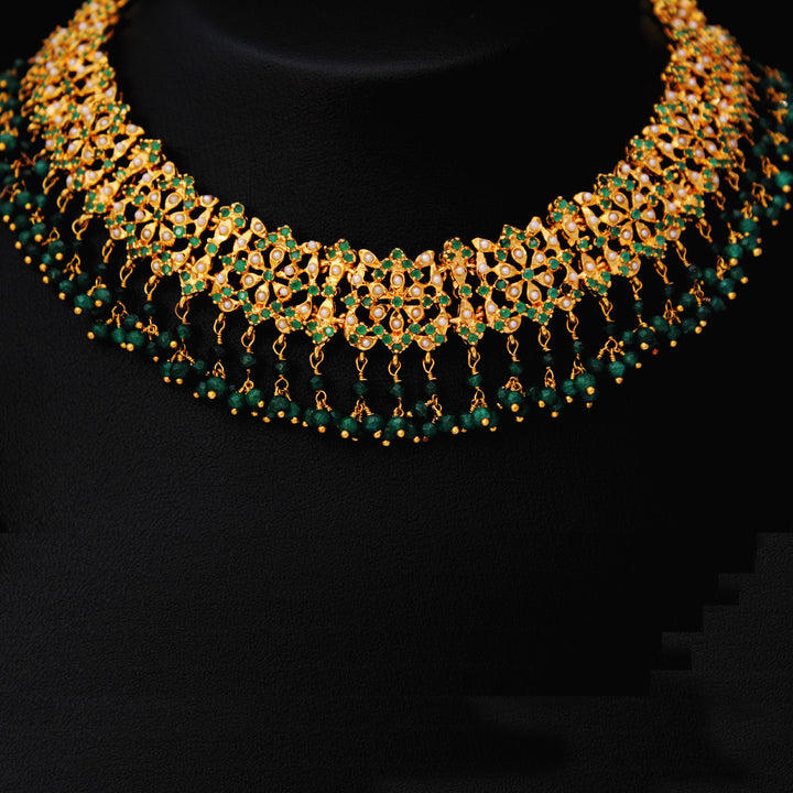 Necklace in Jade and Pearls (6240001884343)