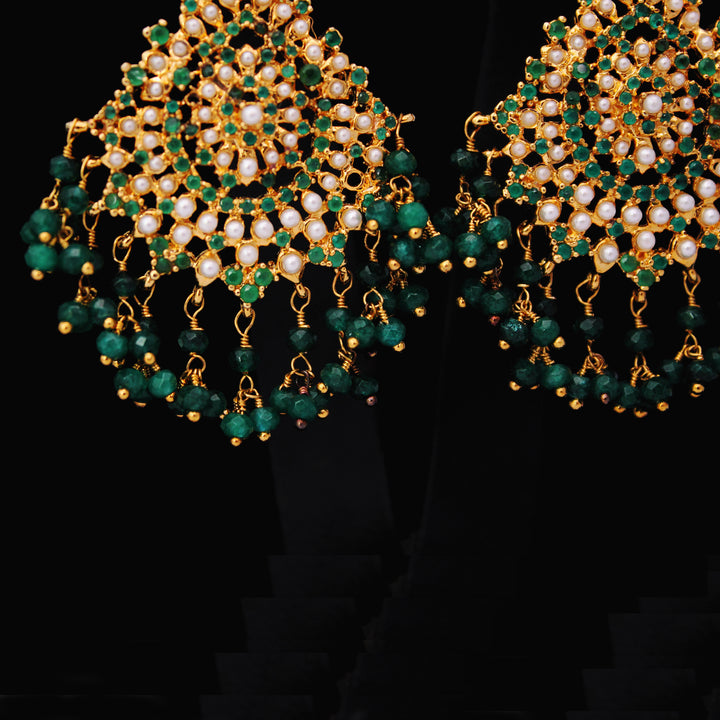 Earrings in Jade and Pearls (6240001884343)