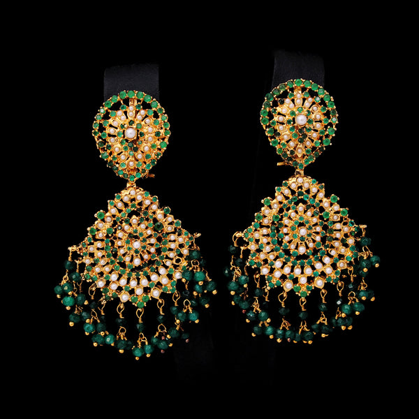 Earrings in Jade and Pearls (6240002080951)