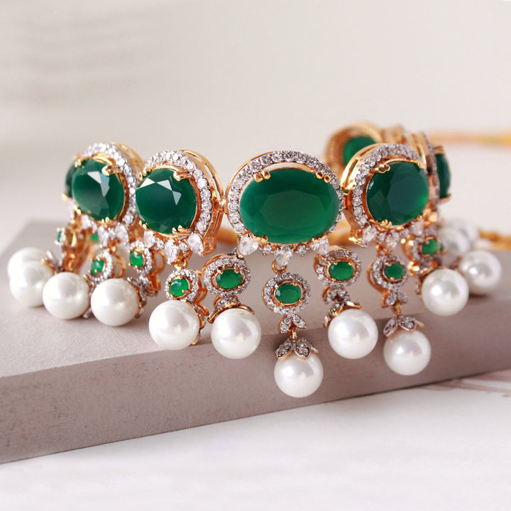 Necklace Set in Jade and Pearls (6240005783735)