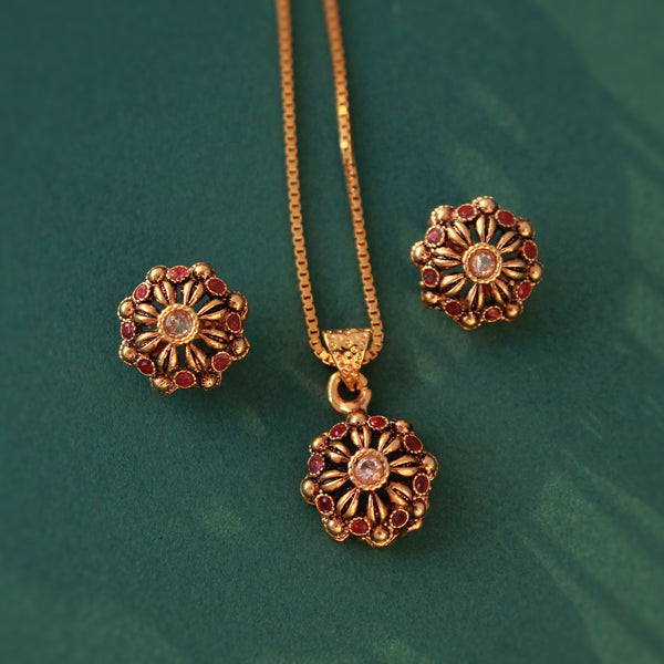 Locket Set in Chetum and Zircon (6240006701239)