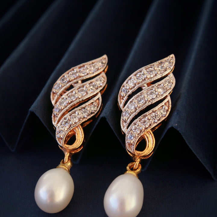Earrings in Pearls and Zircons (6239983993015)