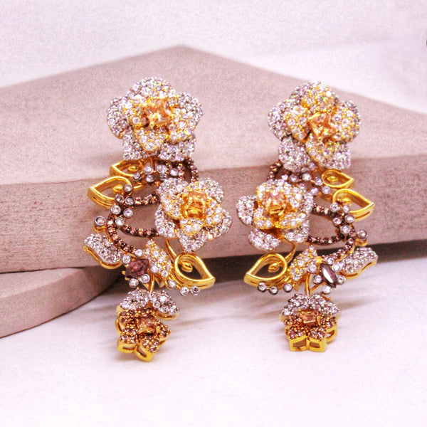 Floral Tops with Champagne and Cubic Zircons (6240007487671)