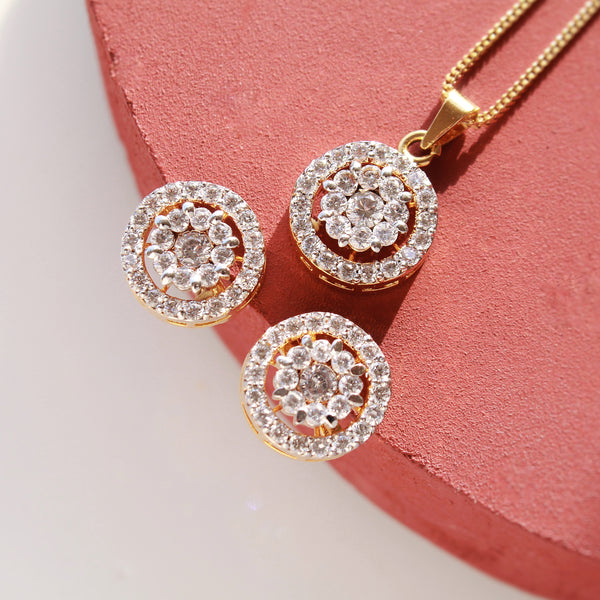 Locket Set in Cubic Zircons (6725103780023)