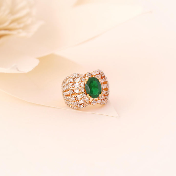 Cocktail ring in green onyx (6240020988087)