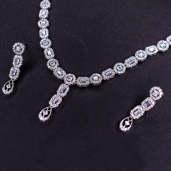 Necklace Set in Cubic Zircons (6832813867191)