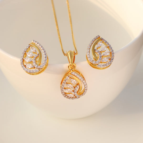 Pendant Set in Cubic zircons (7499072274666)