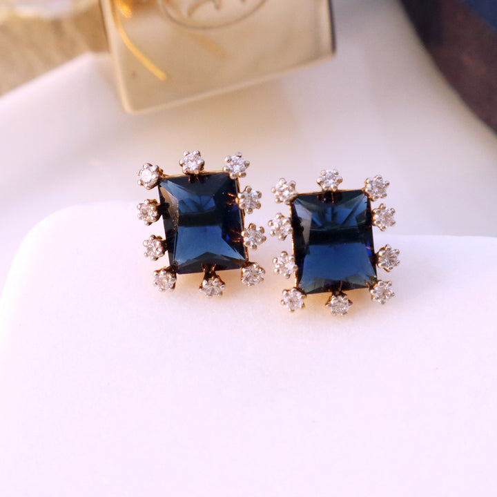 Tops in Blue Onyx and Zircons (7353830179050)