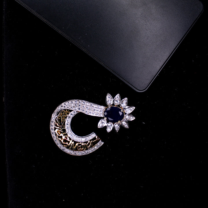 Bismillah Pendant with Blue Onyx (6876444852407)