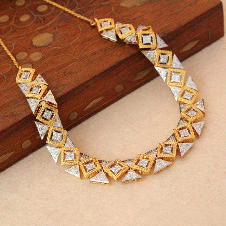 Necklace with Cubic Zircons (6239984648375)