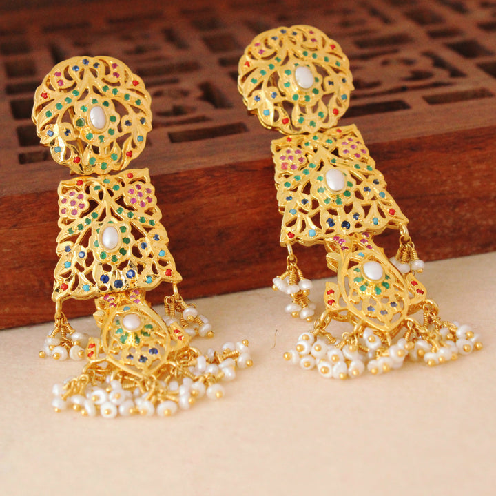 Earrings with Nauratan (6239991824567)