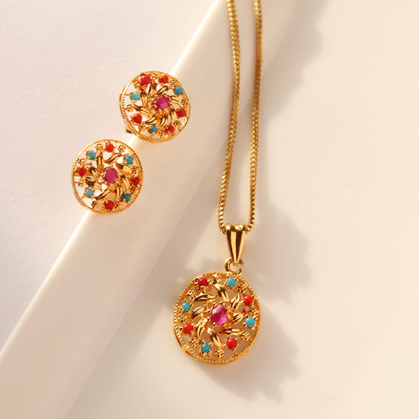 Multi Color Pendant Set (6850093121719)