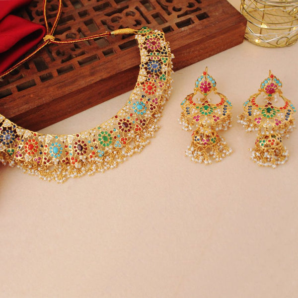 Nauratan Necklace Set (6239987073207)