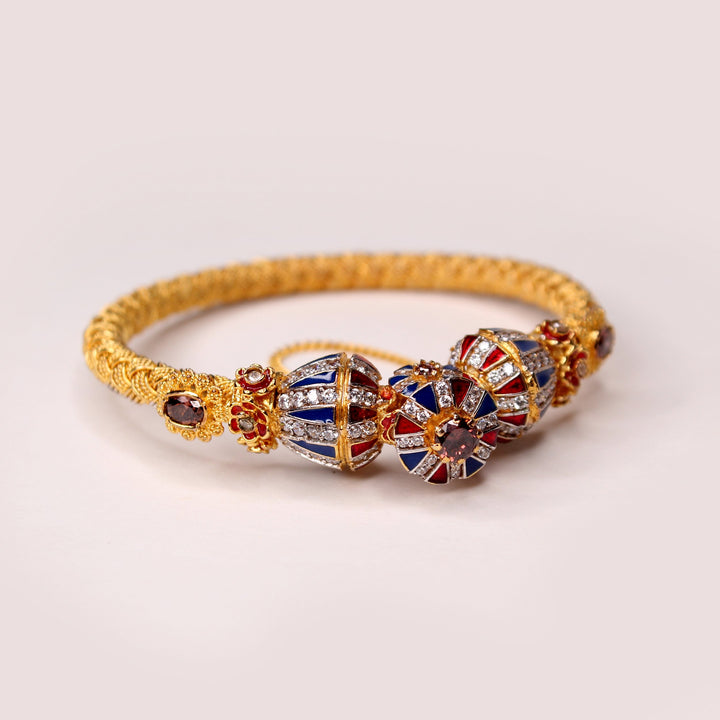 Bangle in Falsa Color Zircons and Cubic Zircons (7484776022250)