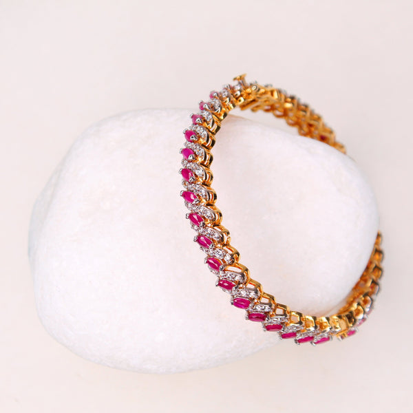 Bangle in Chetum and Cubic Zircons (7484810428650)