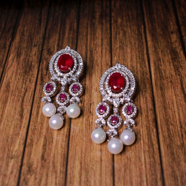 Earrings in Chetum and Pearls (6981484183735)