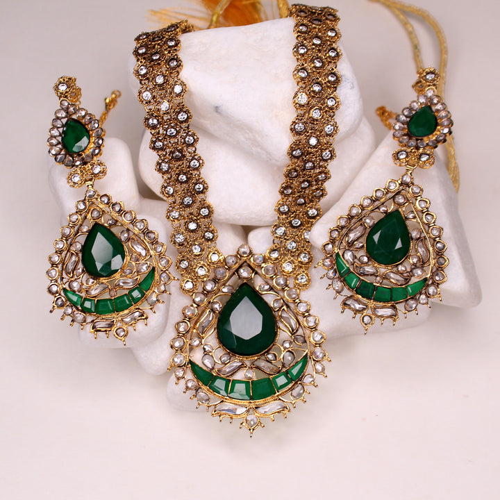 Necklace Set in Jade and Kundan (7484942844138)