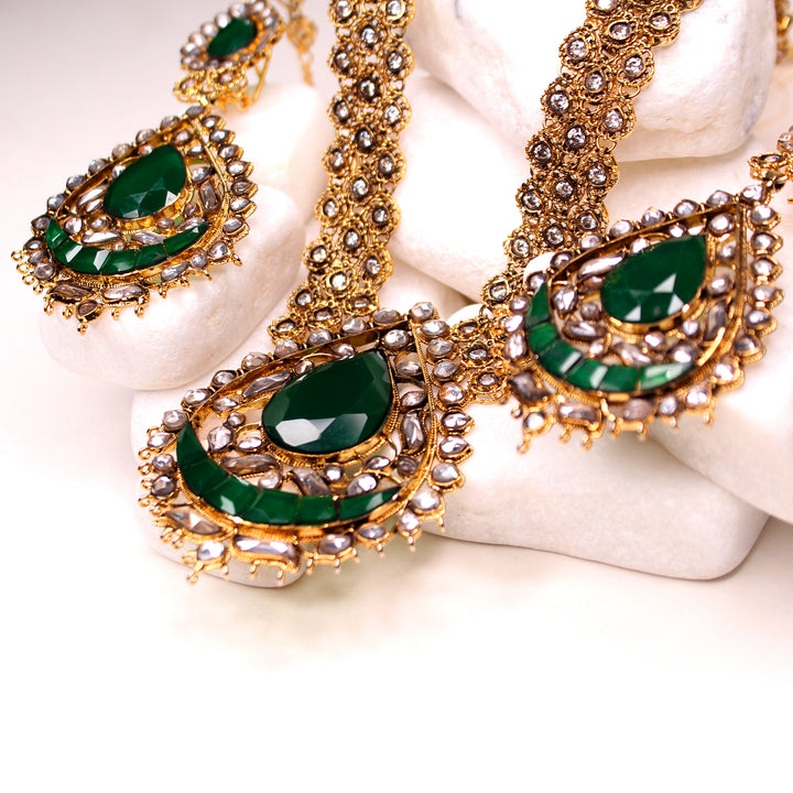 Necklace Set in Jade and Kundan (7484942844138)