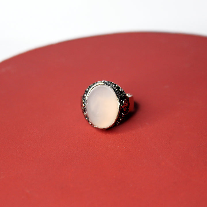 Gents Ring in Moon Stone (7329751433450)