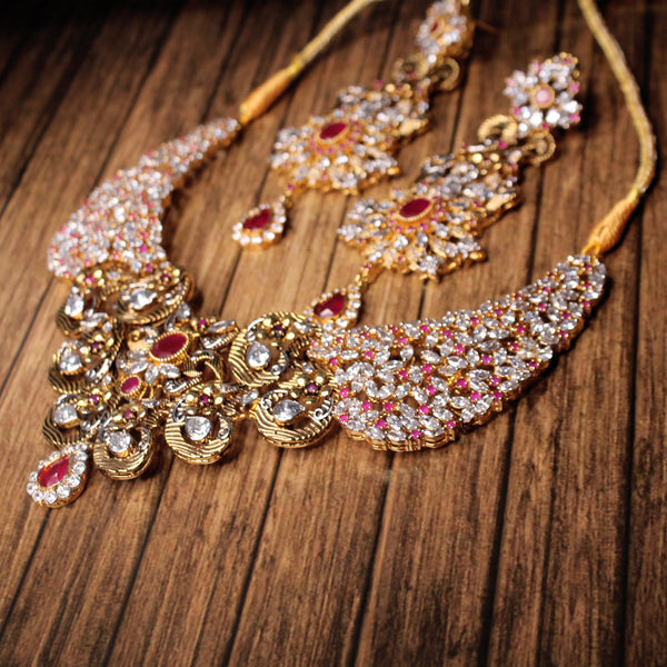 Necklace Set in Chetum and Zircons (7508414169322)