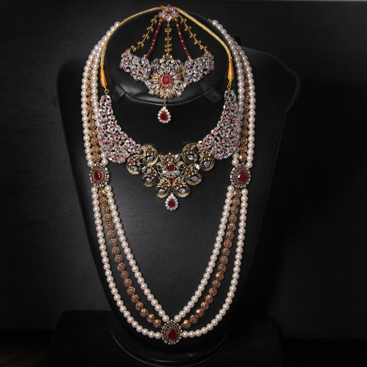 Necklace Set in Chetum and Zircons (7508414169322)