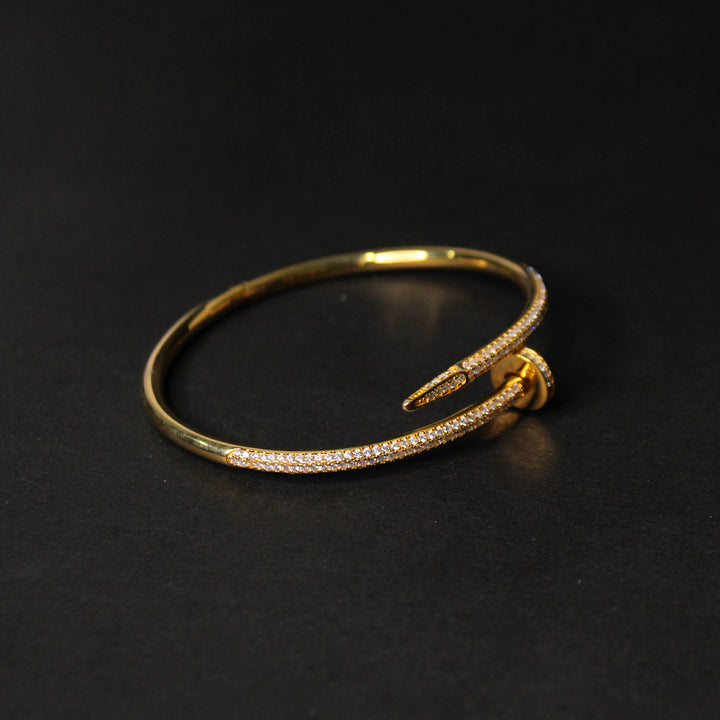 Nail Bangle in Cubic Zircons (7329125761258)