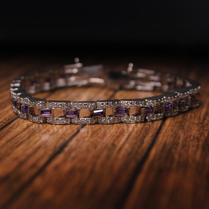 Bracelet in Falsa Color Zircons and Cubic zircons (7508744929514)