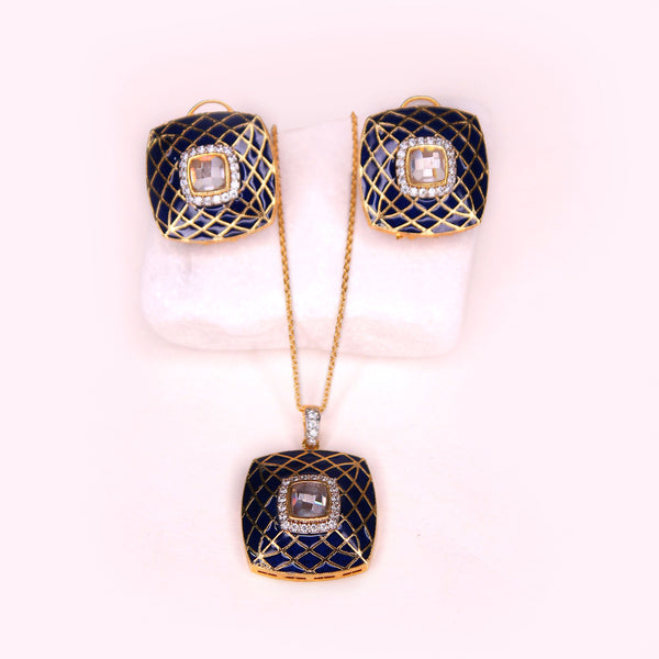 Meena Kari Pendant Set