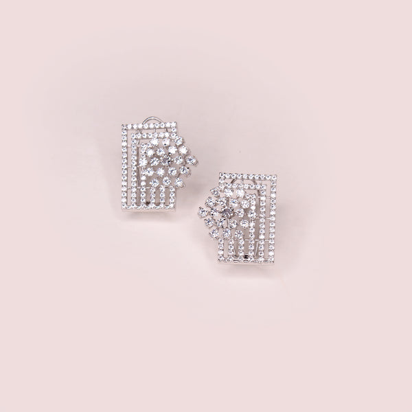 Zircon rosette Stud