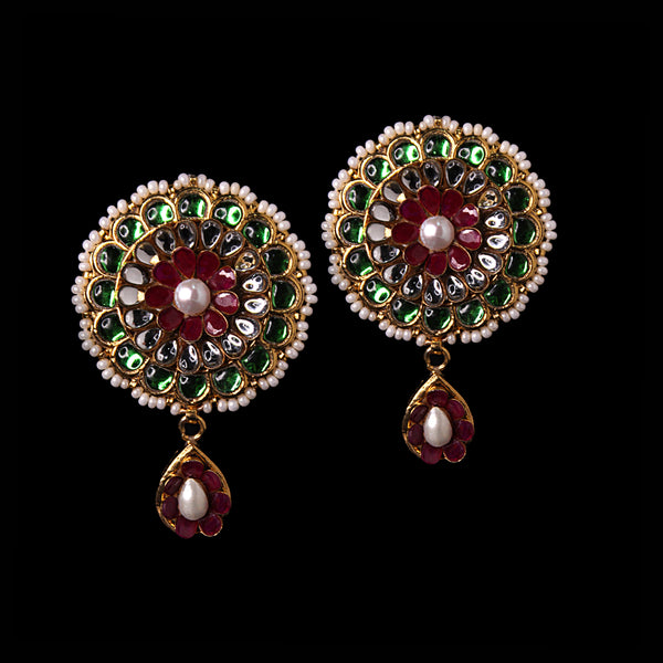 Earrings in Multi Color Stones