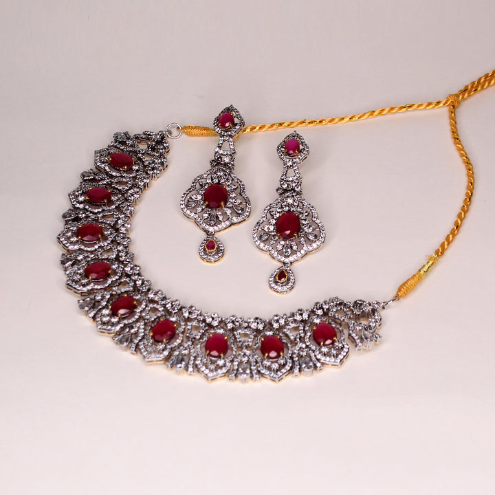 Necklace Set in Chetum and Zircons (7352459886826)