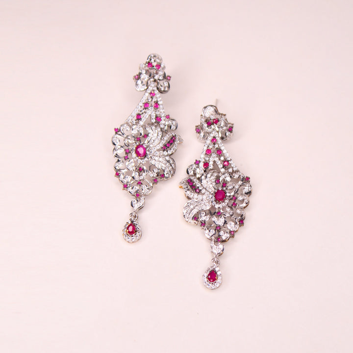 Earrings in Chetum and Cubic zircons (7480342479082)