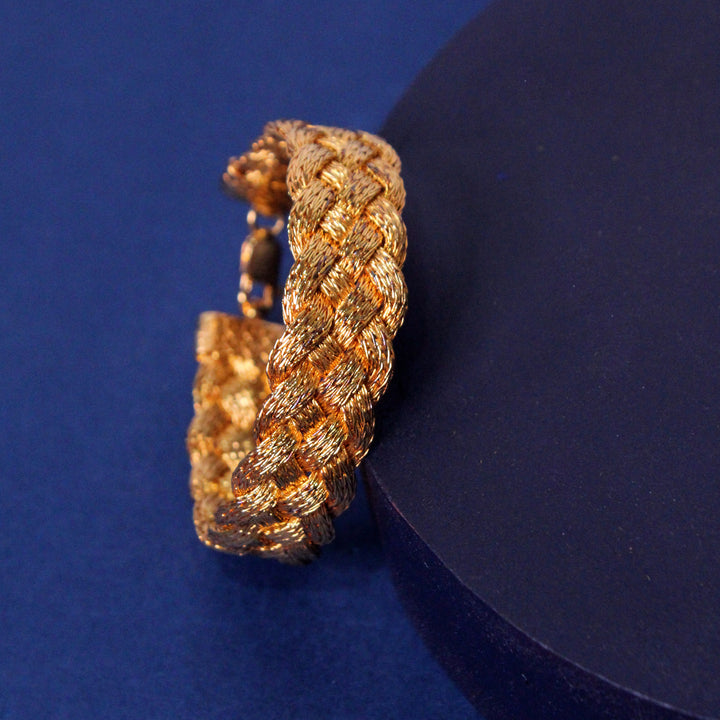 Hand Made Bracelet in Plain Work (6931557023927)